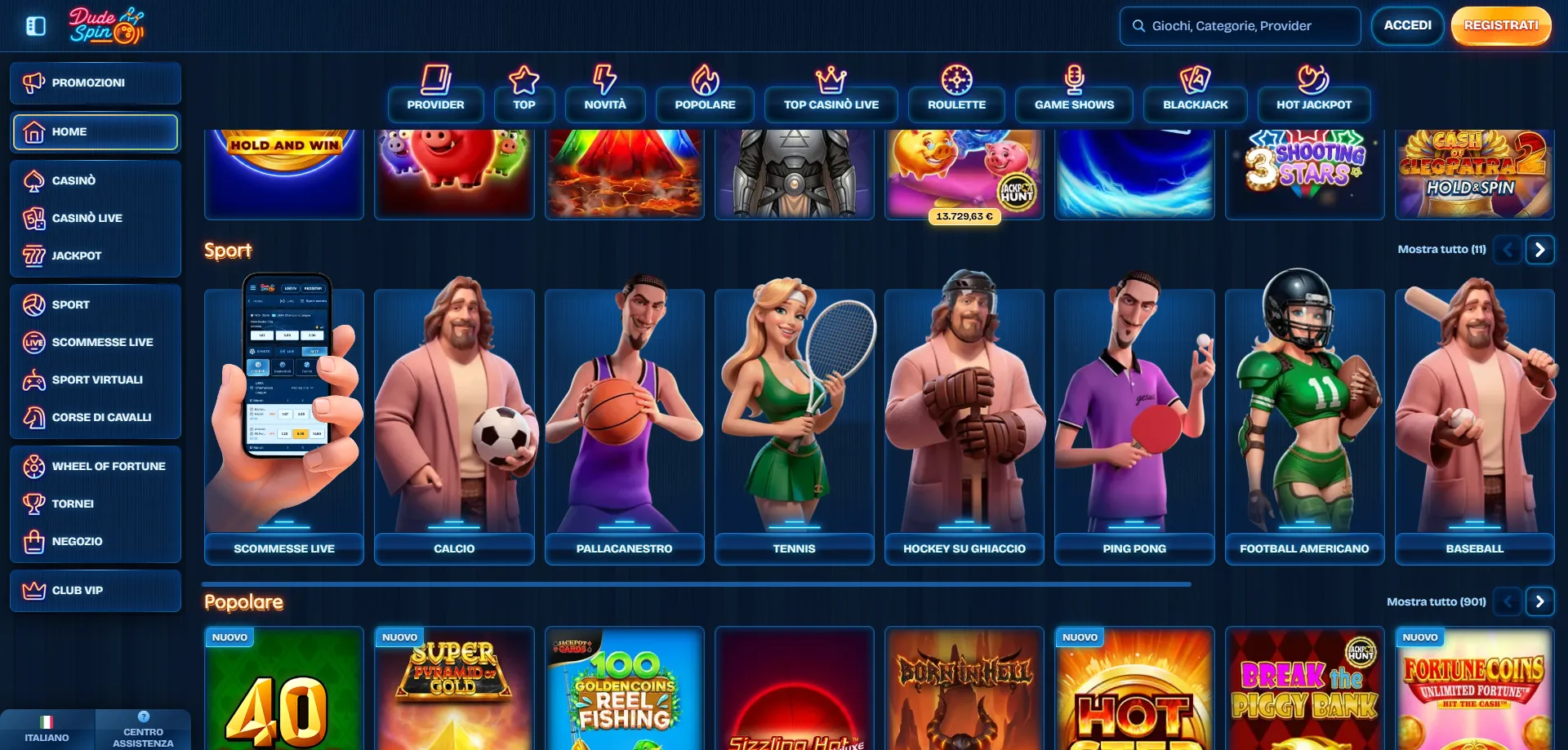 Dudespin Casino VPN e accesso alternativo per scommesse sportive